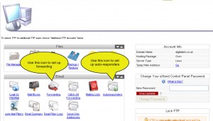 email setup Easy autoresponder and forwarding set-up